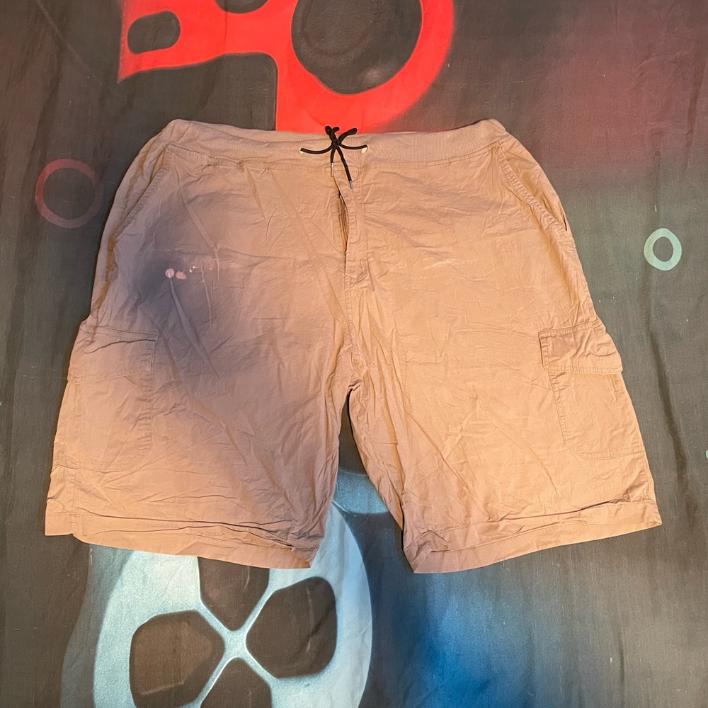 Kenneth Cole Gray Cargo Shorts Relaxed Fit